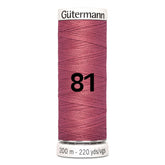 Gutermann garen | 200m | 81 rose rood naaigaren GM - 200 - 81 - ROSE - ROOD 4008015091071